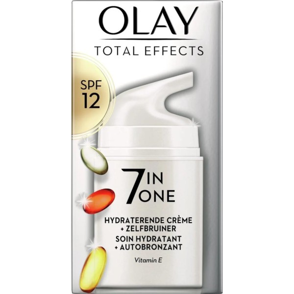 Olay total effects 7in1 crema auto-bronceadora spf12 1un