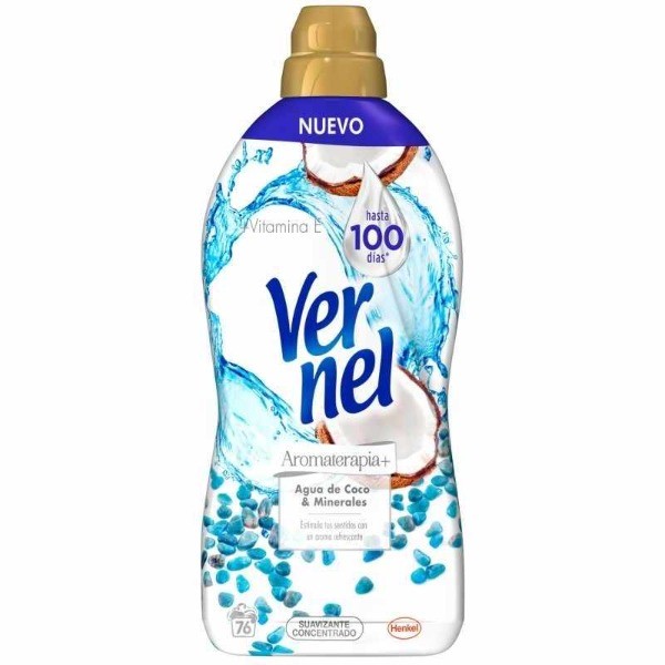 Vernel Aromaterapia Agua de Coco suavizante 76 dosis